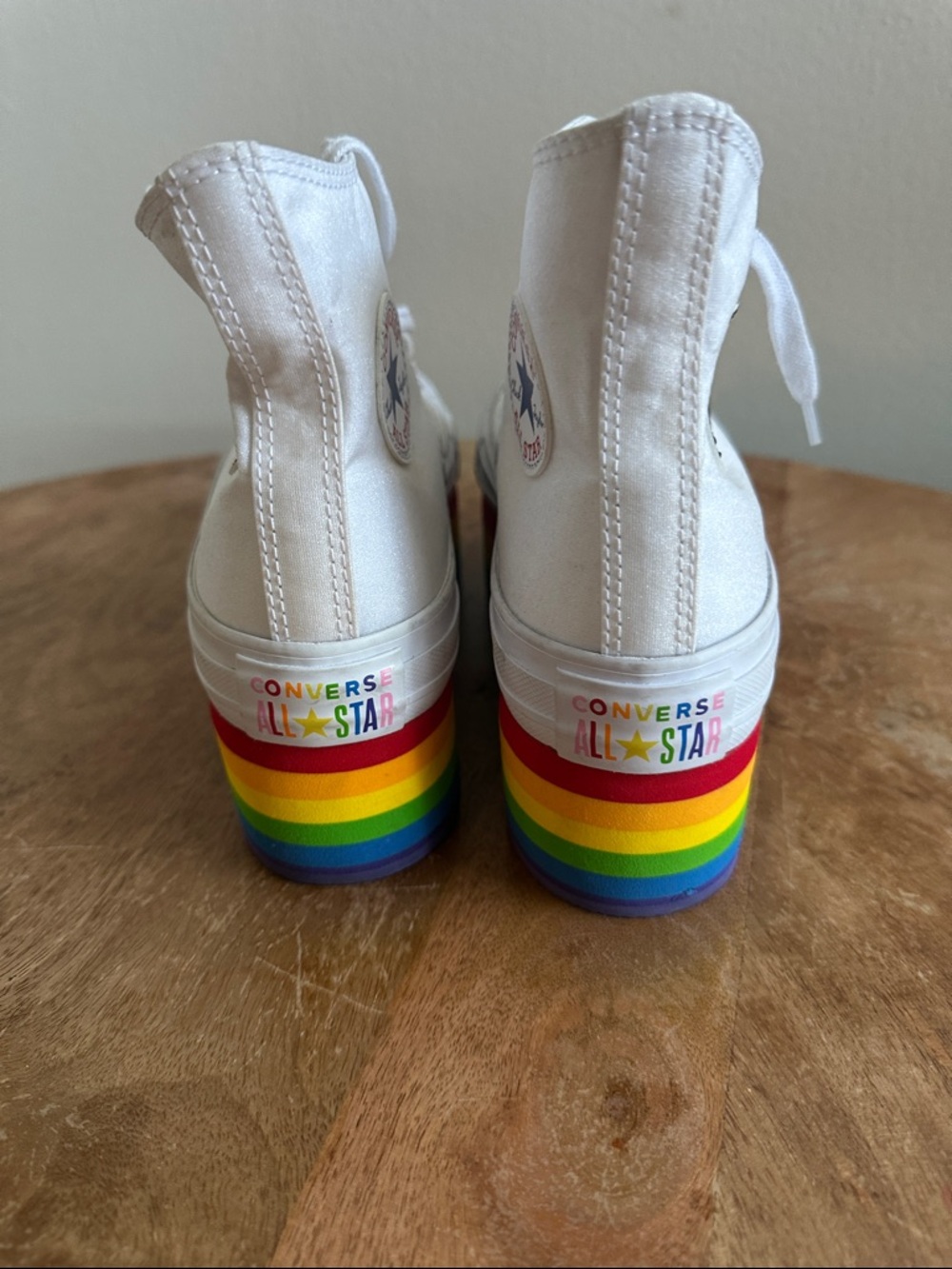 Converse x Miley Cyrus Platform Chuck Taylors Rainbow Platform - Picture 5 of 7